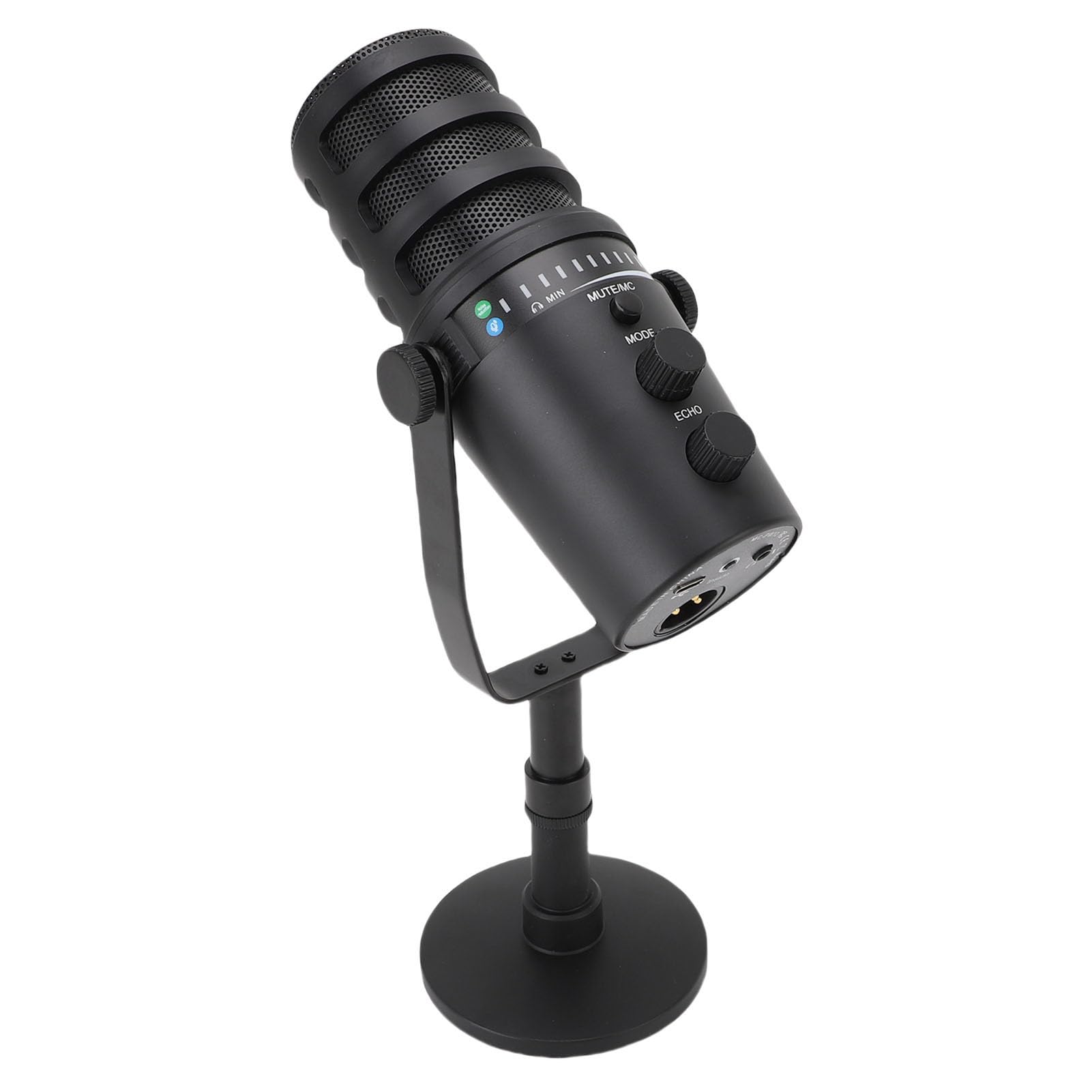 Gaming USB Mikrofon, Mini Mikrofon Kondensacyjny Szumów na PC, Wtyk i Odtwarzanie Uniwersalny Mikrofon Komputerowy z Stojakiem na Strumieniowe Podcasting Karaoke