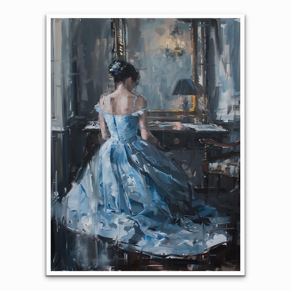 Amazon.com: Victorian Woman Portrait Playing Piano Vintage Canvas Print  Poster Oil Painting Retro Aesthetic Muted Neutral Moody Wall Art Decor  Bedroom Wall Decor Vintage Artwork 24x36in Unframed poster: Posters & Prints