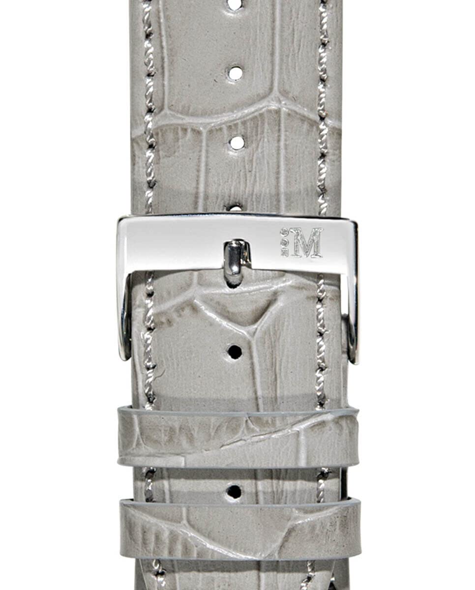 Morellato Alligator-geprägtes echtes Kalbsleder-Uhrenarmband – Edelstahl-Schnalle aus der 1930er-Kollektion