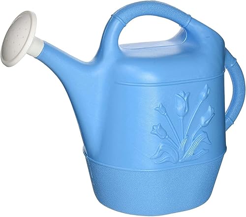 PMU Regadera para niños Regadera de jardín para plantas de interior y exterior para niños lata de agua de plástico verde Pkg1