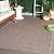 SAFAVIEH Courtyard Collection Area Rug - 6'7" x 9'6", Natural & Black, Non-Shedding & Easy Care, Indoor/Outdoor & Washable-Ideal for Patio, Backyard, Mudroom (CY8521-37312)