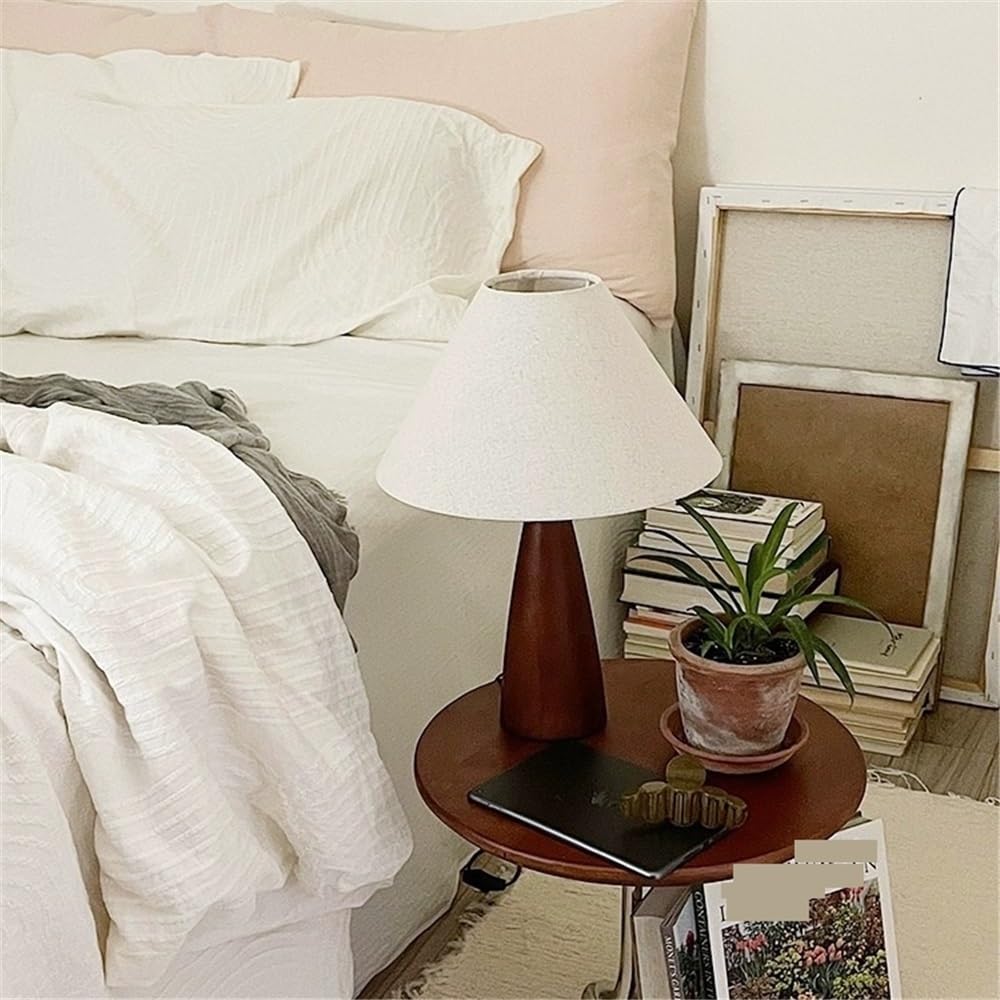 Affascinante Lampada da tavolo in legno, lampada da comodino for camera da letto, atmosfera retrò Arredamento per la casa