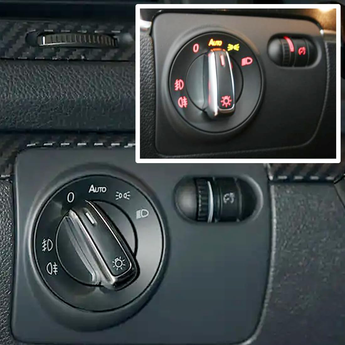 Interruttore Luci Automatiche 5ND941431B per VW Touran Golf Jetta Caddy Passat Modulo Controllo Fari