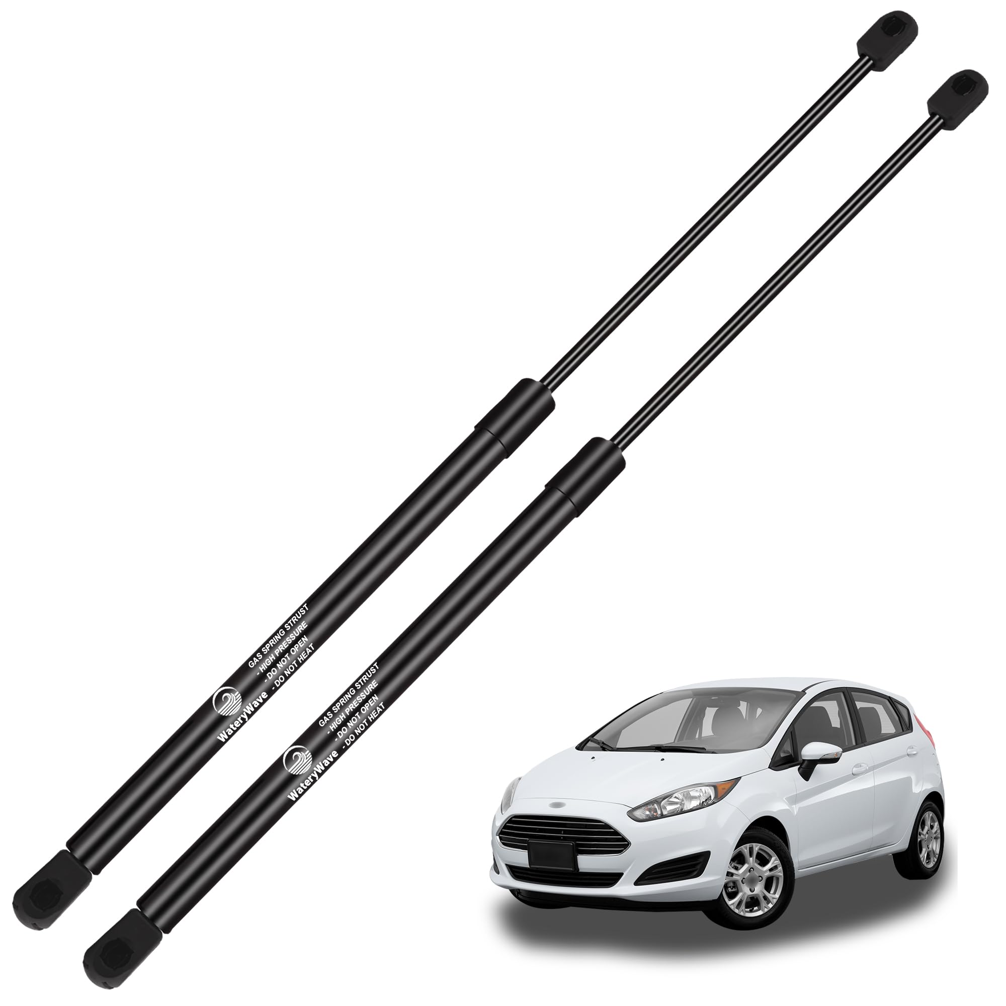 2X Verin de Coffre pour Ford Fiesta Mk7 2008-2017 Vérin Hayon Verin Hydraulique de Coffre Noir Verin a Gaz Remplacer #8A61 A406A10 AC, 1666068, 1523356,8A61A406A10AB