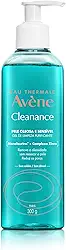 Avène Cleanance Gel de Limpeza Facial, Gel Facial Purificante com Monolaurina™, Zinco e Água Termal Avène, Controla Oleosidade, Desobstrui Poros, Reduz Cravos em 82% e Acalma Peles Sensíveis, 300g