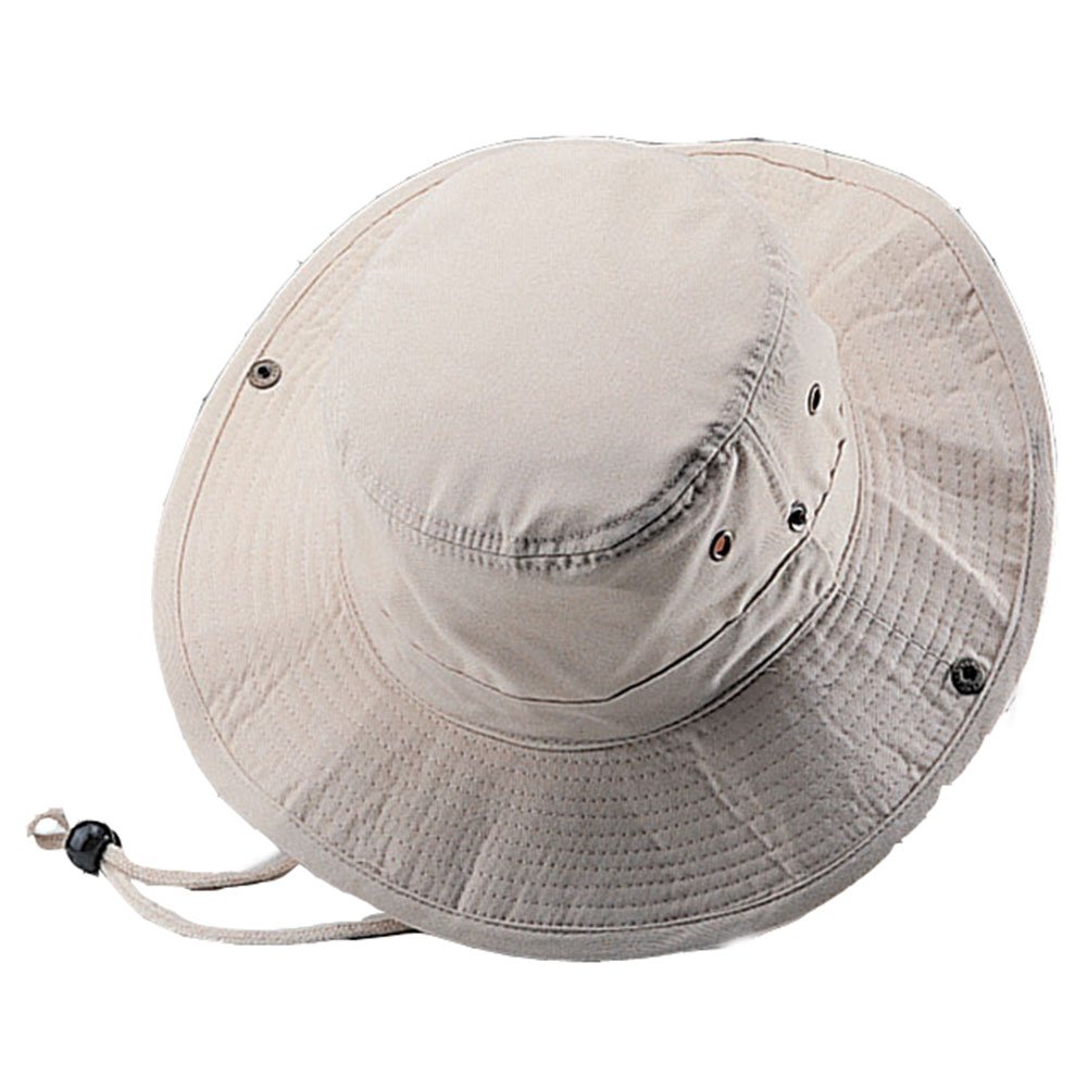 Brushed Twill Aussie HAT with Side Snaps and Chin Cord