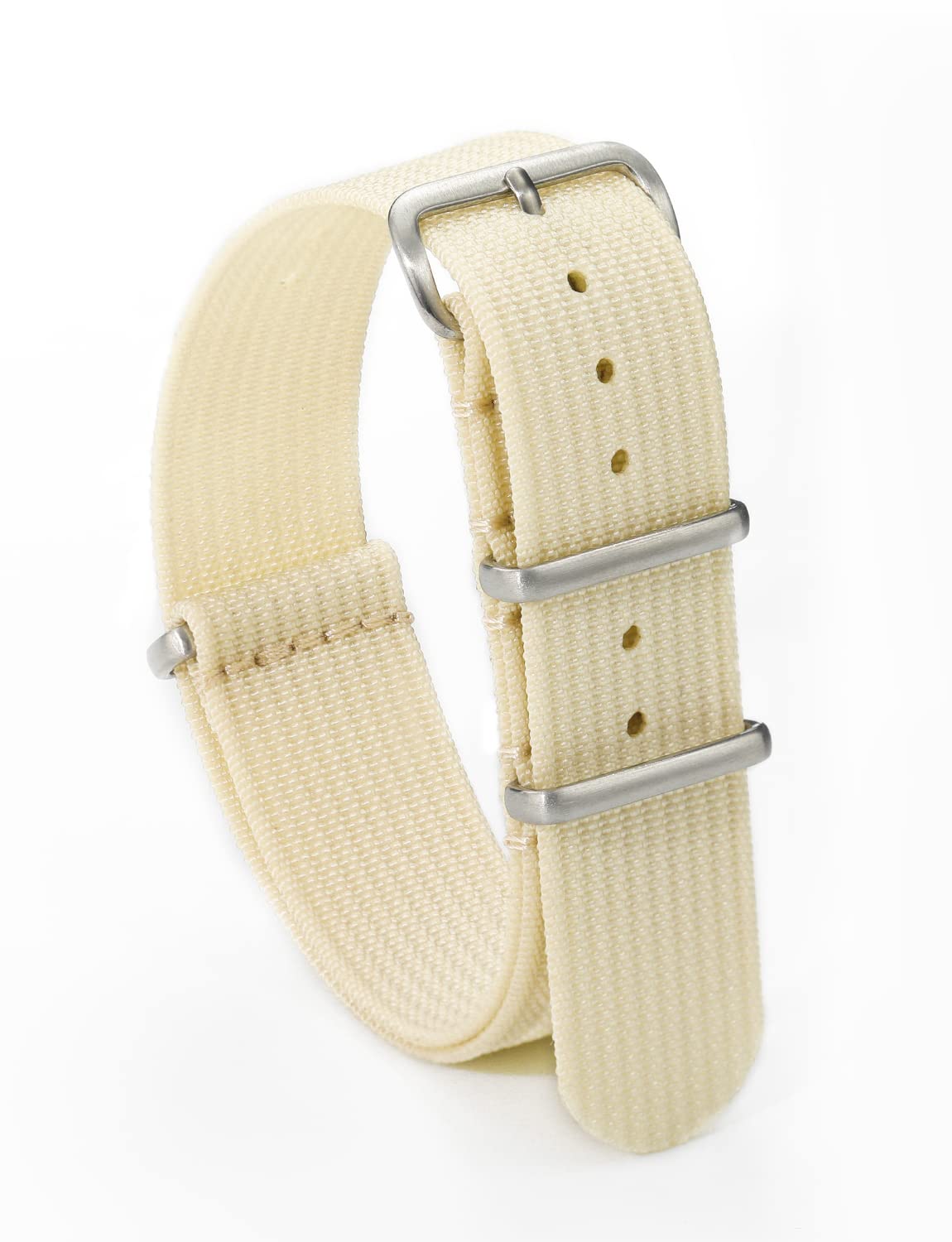 TACTICAL FROG Nylon Watch Band 18mm 19 mm 20mm 22 mm 24 mm, Waterproof Military Watch Straps Replacement for Men Women, With Stainless Steel Buckle
