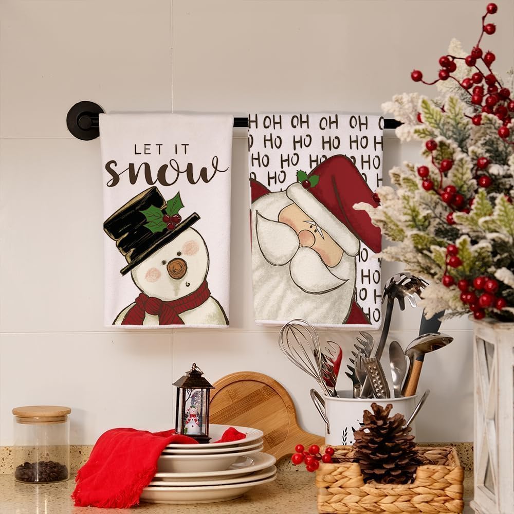 Set Di Asciugamani Da Cucina A Tema Barbecue - Strofinacci Decorativi 40x60 Cm - Regalo Per Uomini E Donne Amanti Della Griglia - 2