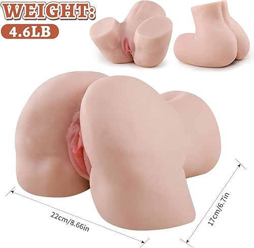 Miniatura 6 de Mini muñeca sexual juguete sexual para hombres, masturbador masculino, culo de bolsillo de 4.65 libras, juguete sexual para adultos, torso femenino