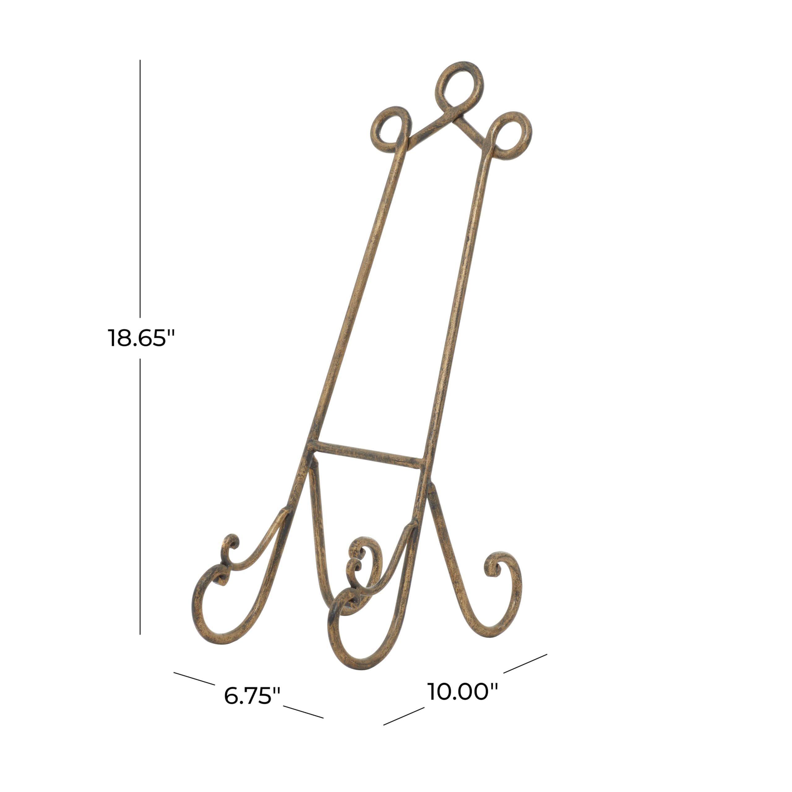 Amazon.co.jp: Deco 79 メタルイーゼル 19インチ ゴールド