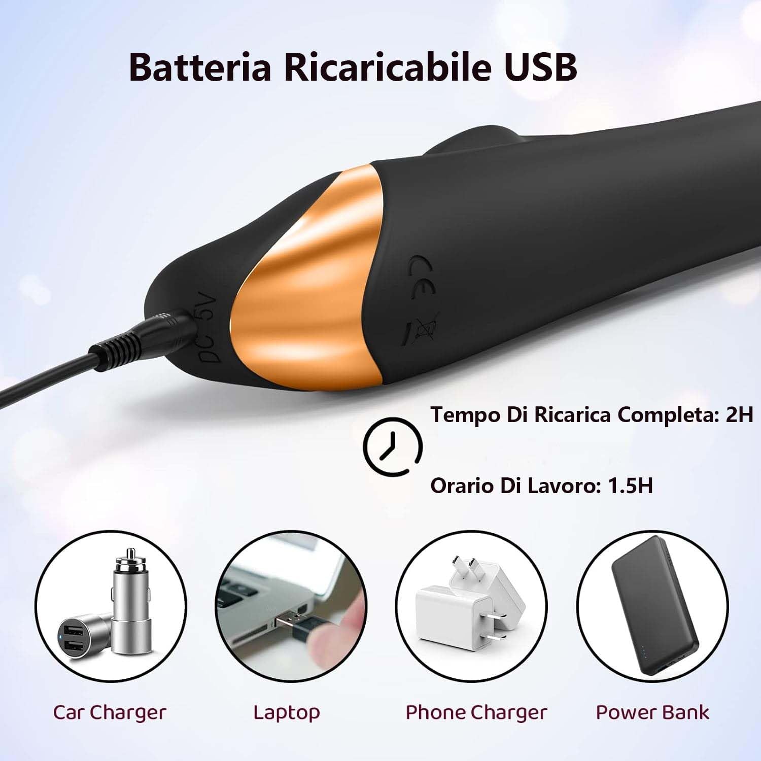 Massaggio Plug-Anälesḙx-Tỏy Elettrico Sḙx-Tỏy per Víbrâtóreper-Dónnà-Reàlîstîco V𝚒brâtōri-Cl𝚒dōr𝚒de-Dōnnâ Vîbrànte-Donnà Séxtóysdōnna Profondo-FDG7