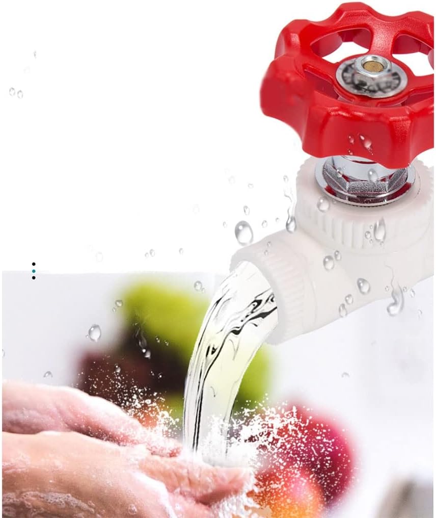 lever ball valves,ball valve,1pcs 1/2" 3/4" 1" 1 1/4" 1 1/2" 2" Ball Valve,20-63mm Inner Diameter PPR Steel Core Valve Water Shut Off Flow Controller Switch Valve (Color:Red,Size:25mm) (Co ( Color : 4