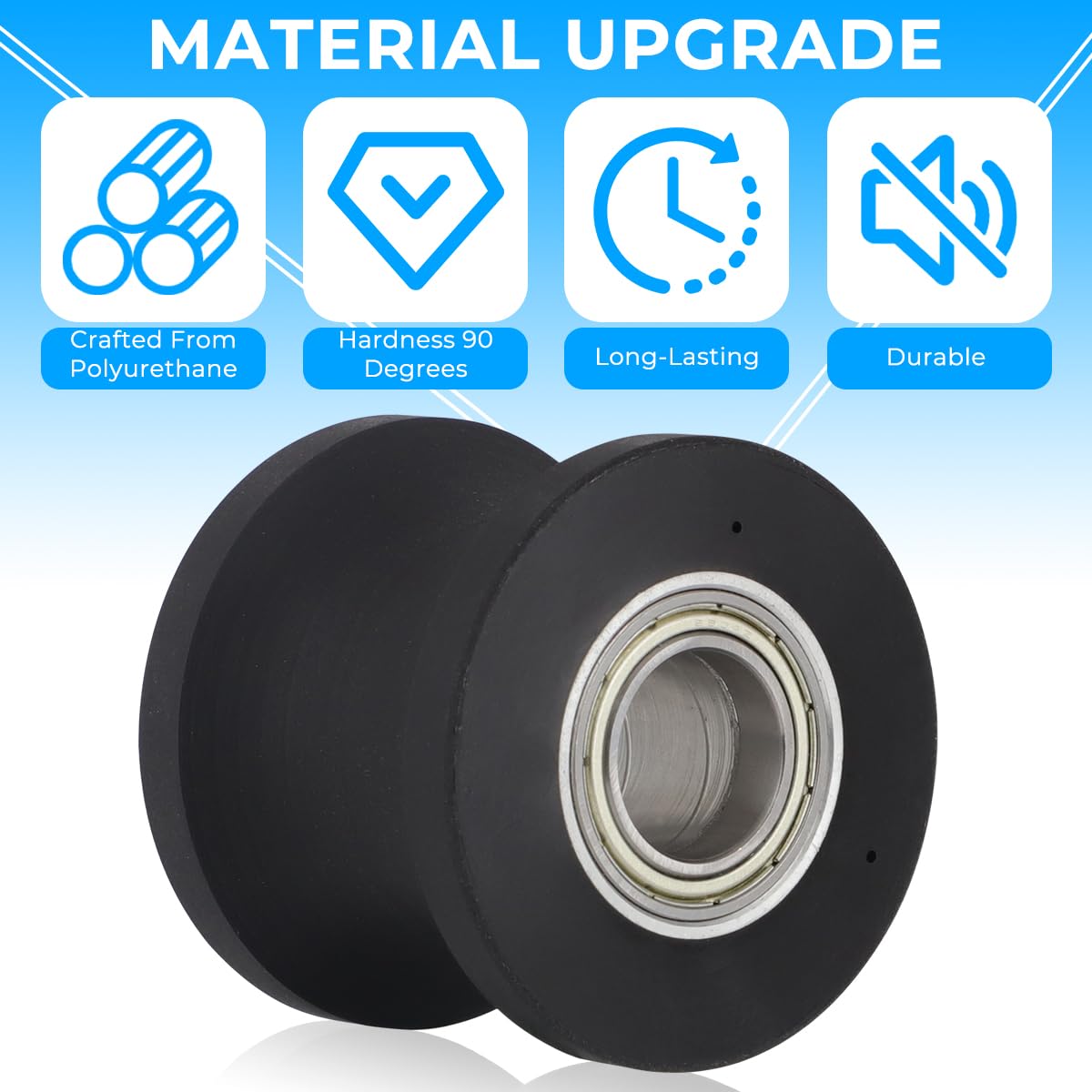For Schwin E614 E616 430 470 100367 100383 Elliptical Replacement Parts U Groove Guide Wheel Roller 8004225 (Pack of 2) — Amazon image 5