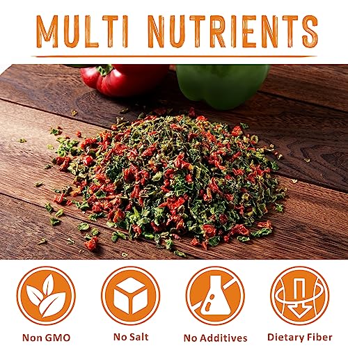 Image of Yimi Dehydrated Dried Red and Green Bell Peppers Mix Veggies