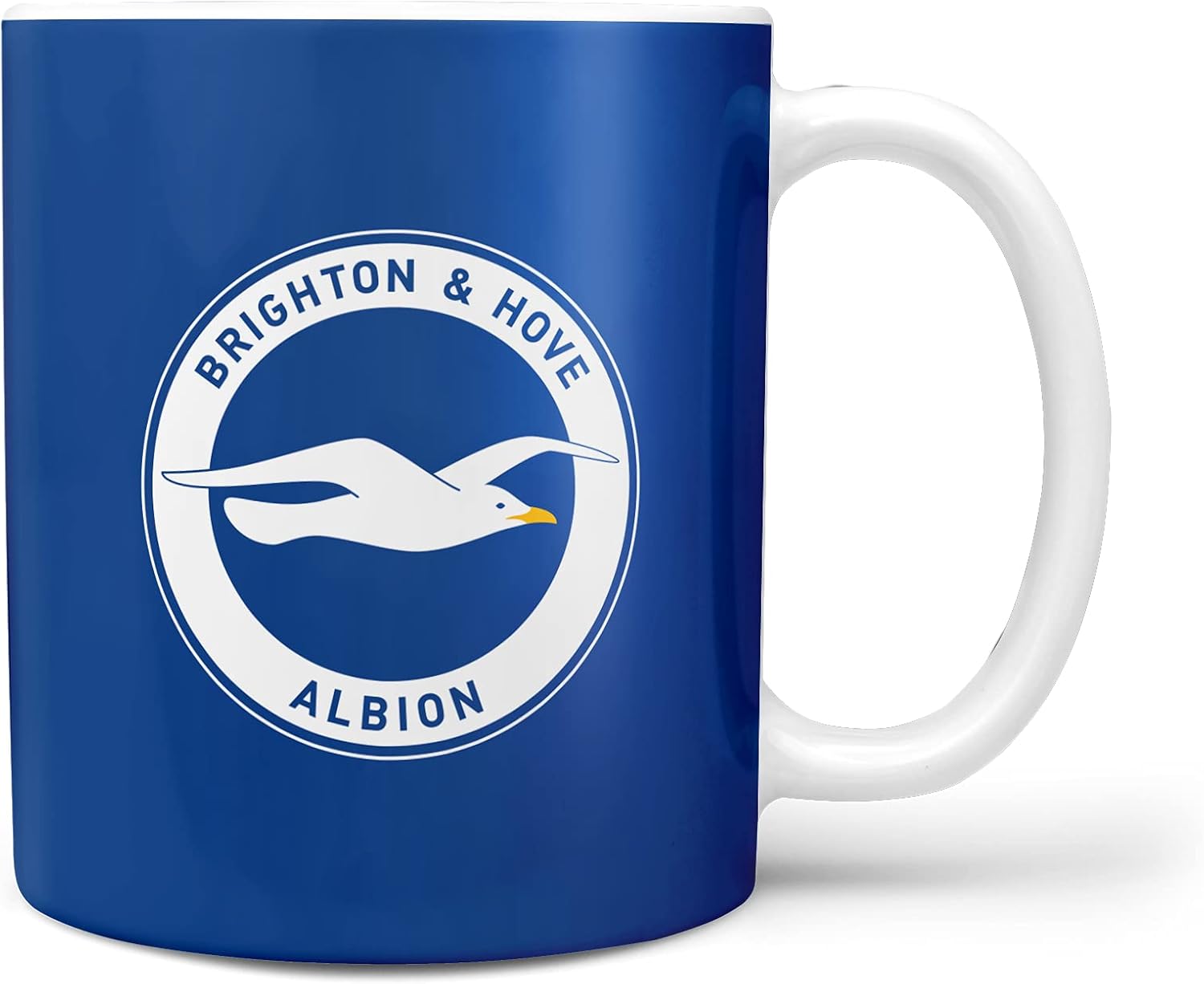 Brighton mug: Personalised 'Back of Shirt' 11oz Mug & Coaster Set for Supporters, ly Licensed, with Club Colours, Ideal...…