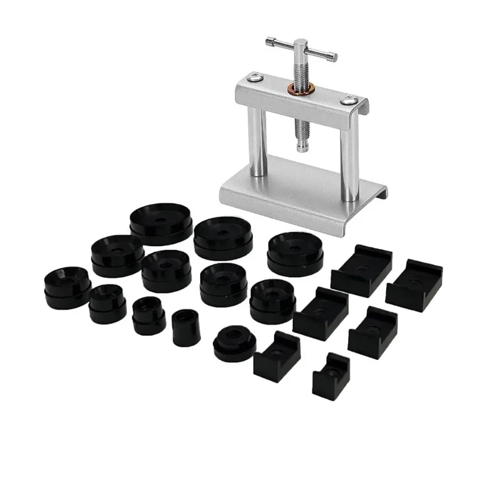 Juego de Prensa Reloj Profesional, Parte Trasera for Herramienta Cierre Caja y Troqueles Ajuste for reparación, Kit Troquel para Abrir Tapa Trasera de Reloj