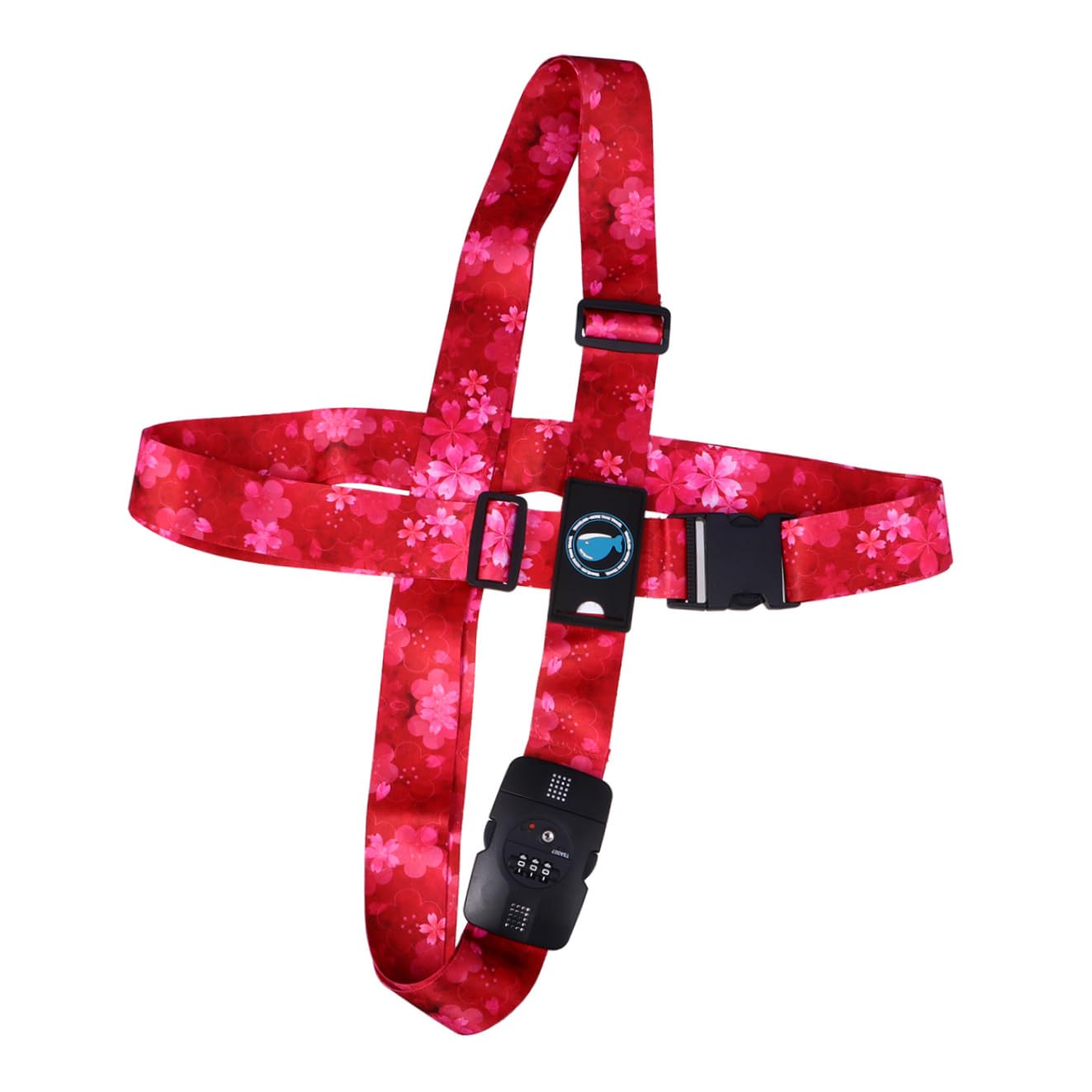 Reisegepäckgurt mit Verstellbarem Zahlenschloss aus Polyester Robuster Koffergurt Kreuzgurt für Sichere Reise und Schutz Beim Travel