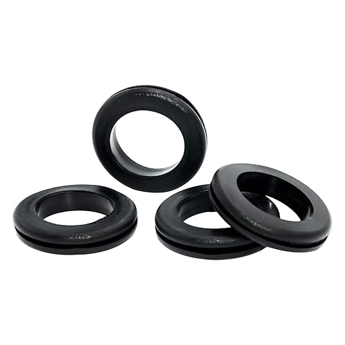 LAR-ME Ojales de goma de 2 pulgadas, orificio de taladro de 2 pulgadas, 4 ojales de goma para cableado, ojales de orificio de goma para cables,