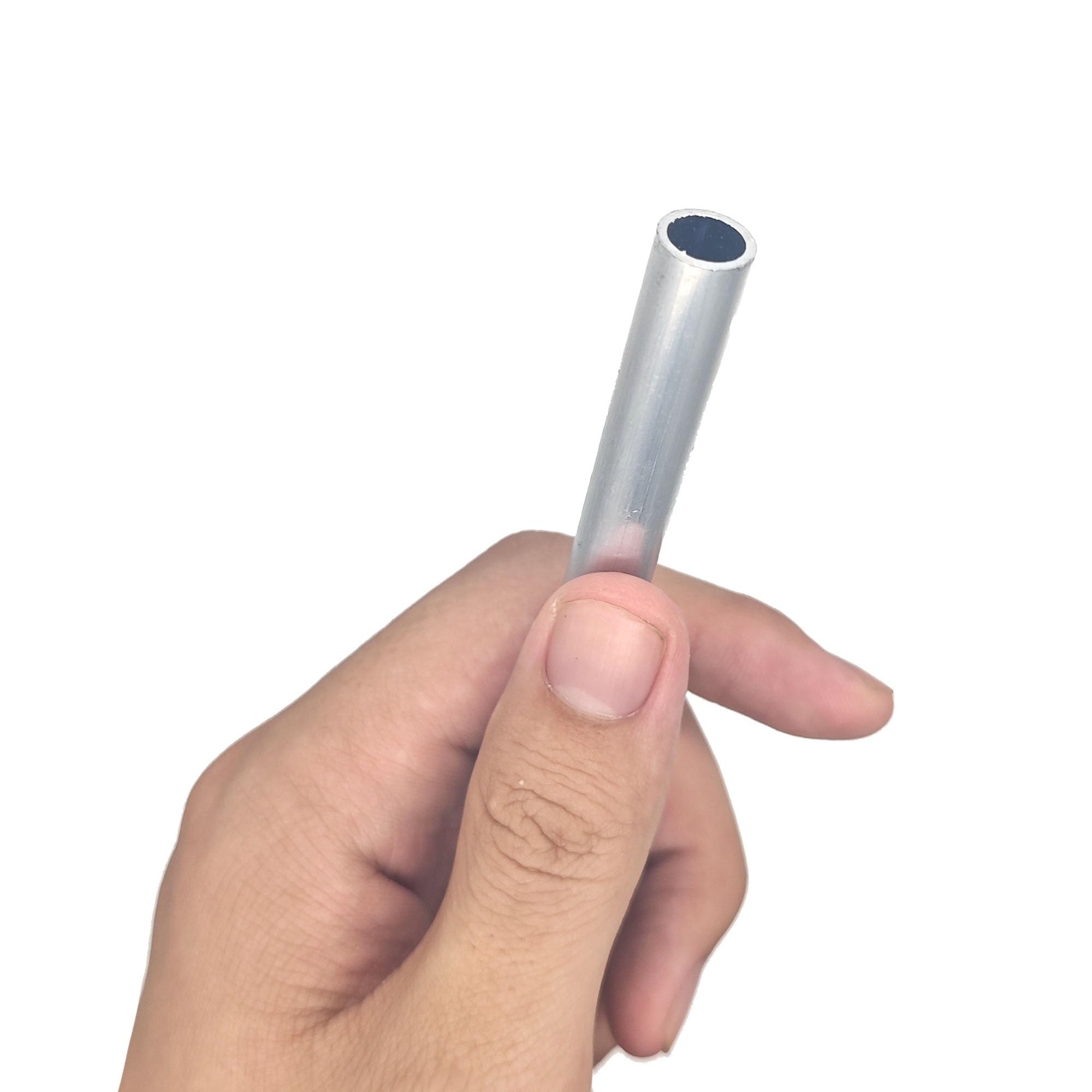 Tubos de aleación de aluminio 6063, rectos, redondos y de 700 mm de largo, de 23 mm, 24 mm, 25 mm y 26 mm de diámetro exterior for transporte de productos químicos, 10 unidades Hueco