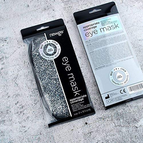 NEWGOCooling Mask for Migraines Reusable Headache Eye Mask Hot Cold Sleep Mask for Tension Migraines, Relaxation and Allergies - Silver