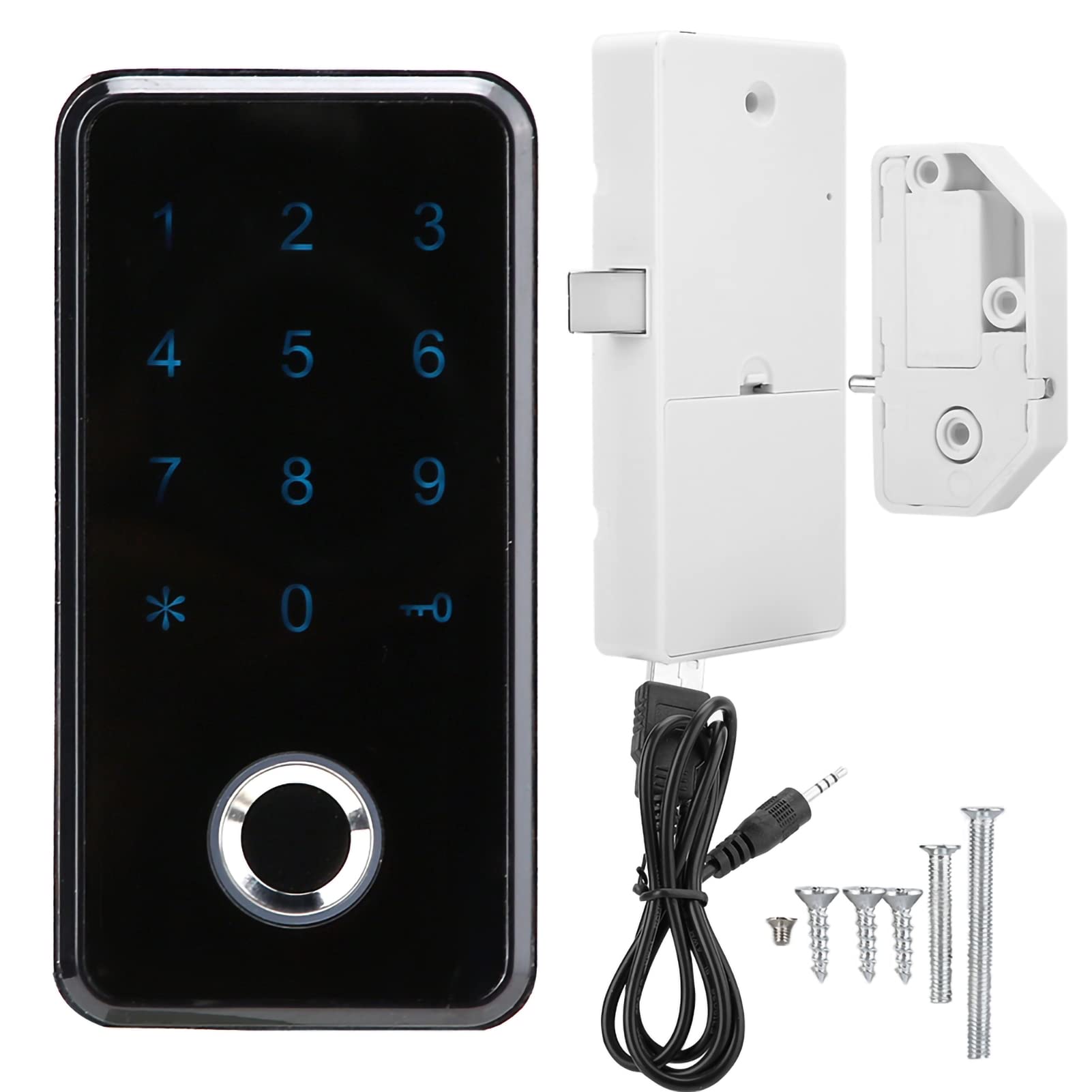 Smart Keyless Impronta digitale Timusta digitale Lock Silver Electronic Silver per Gabinet Locker Secure Access Advanced Security System per l'uso della'ufficio per la (Argento)