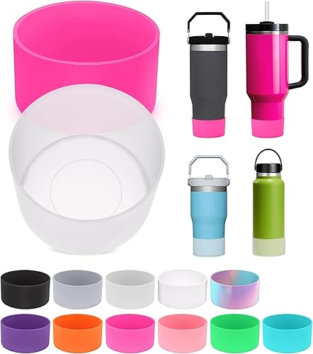 Miniatura 8 de 2 piezas para botas Stanley, parte inferior de silicona para Stanley Cup Boot Quencher Adventure de 40 onzas y para botas Hydroflask de 12 a 24