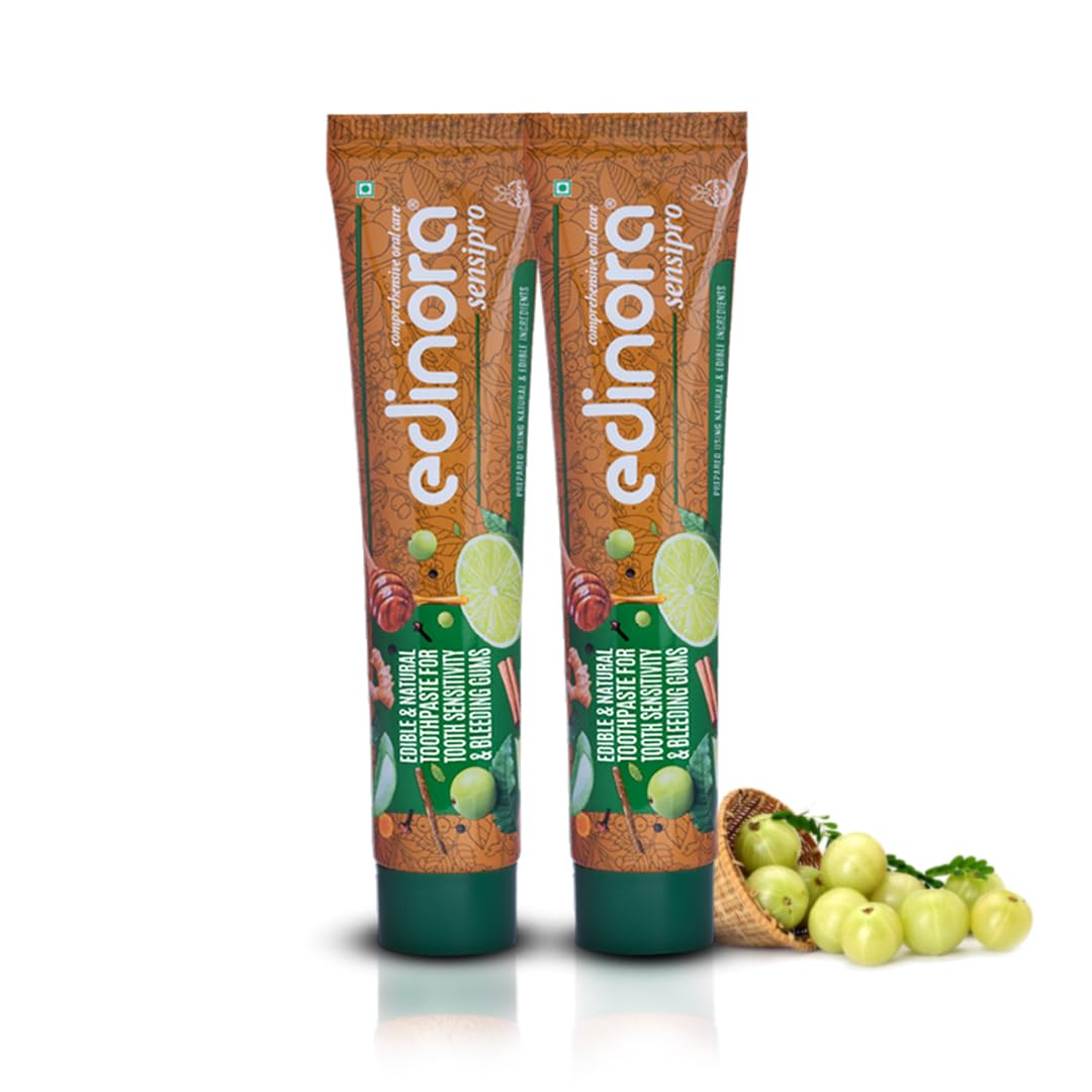 Edinora Sensipro 90g*2 | Pack of 2 edible toothpaste | Suitable for tooth sensitivity, bleeding gums, bad breath, diabetes | No SLS, Parabens, Artificial Colours, flavours or sweeteners (B0D6KP8CQG) Amazon Price History, Amazon Price Tracker