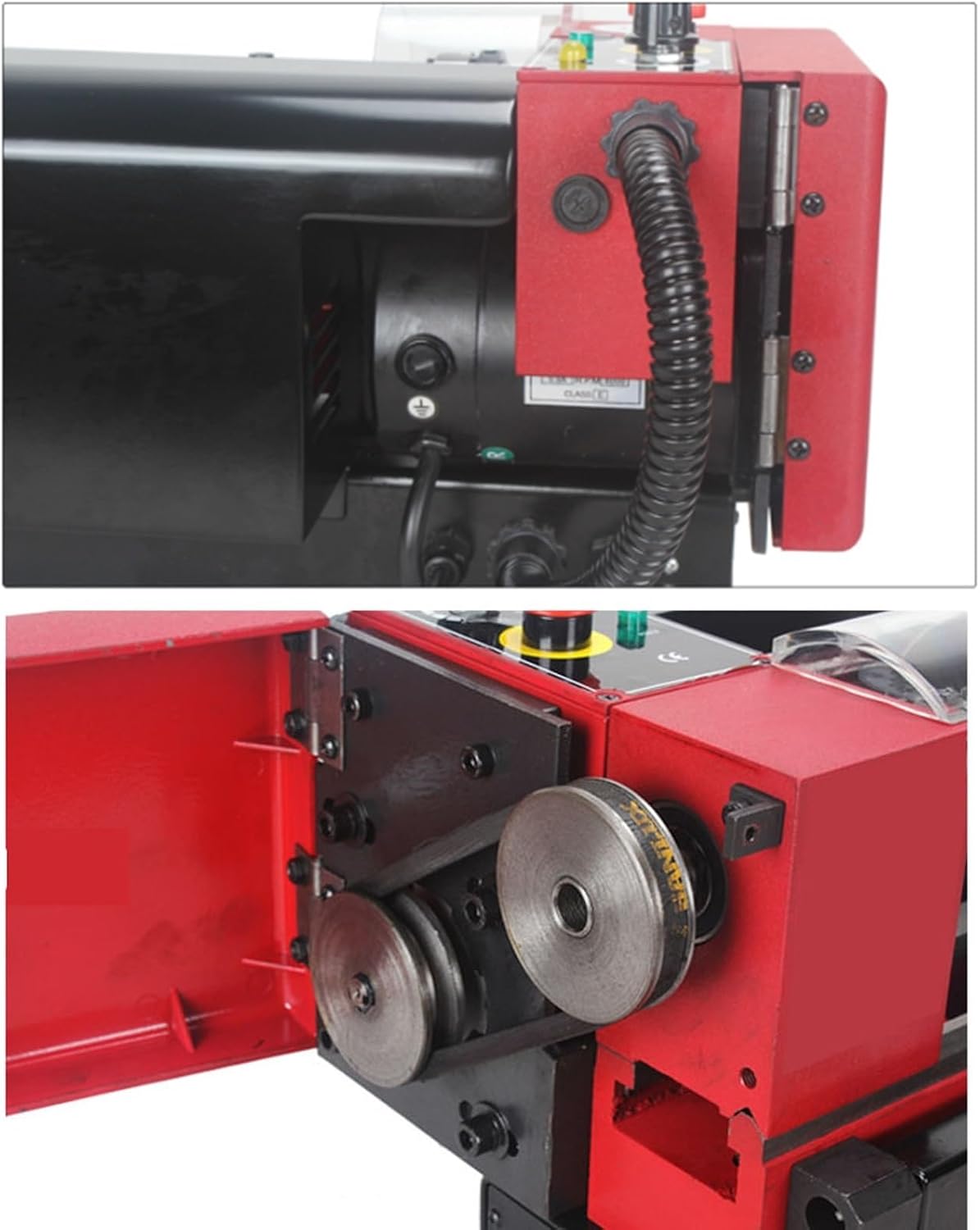 440 * 210mm 150W Precision Mini Metal Lathe With 50mm Chuck, Maximum Processing Length 125mm, 3800RPM Stepless Speed Change, For Teaching Experiments, Manual Home DIY Various Metal Milling