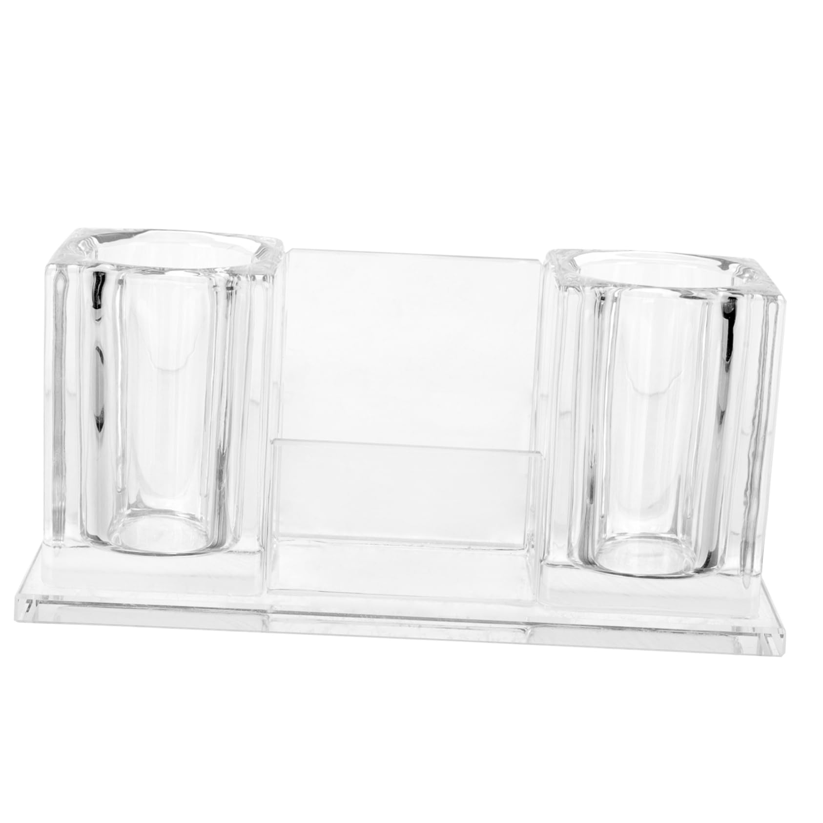 ibasenice Mikrofonständer für Schreibtisch aus Glas Stabiler Tischständer für Mikrofone Universeller Aufbewahrungshalter mit Rutschfester Unterseite für Studio und Home-use