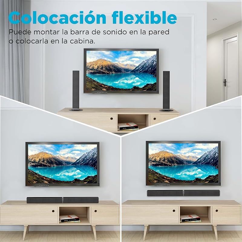 HoYLluDLL 2.0 TV Soundbar 32 Inch 2in1 Szétválasztható Hangszóró 3 EQ Mód