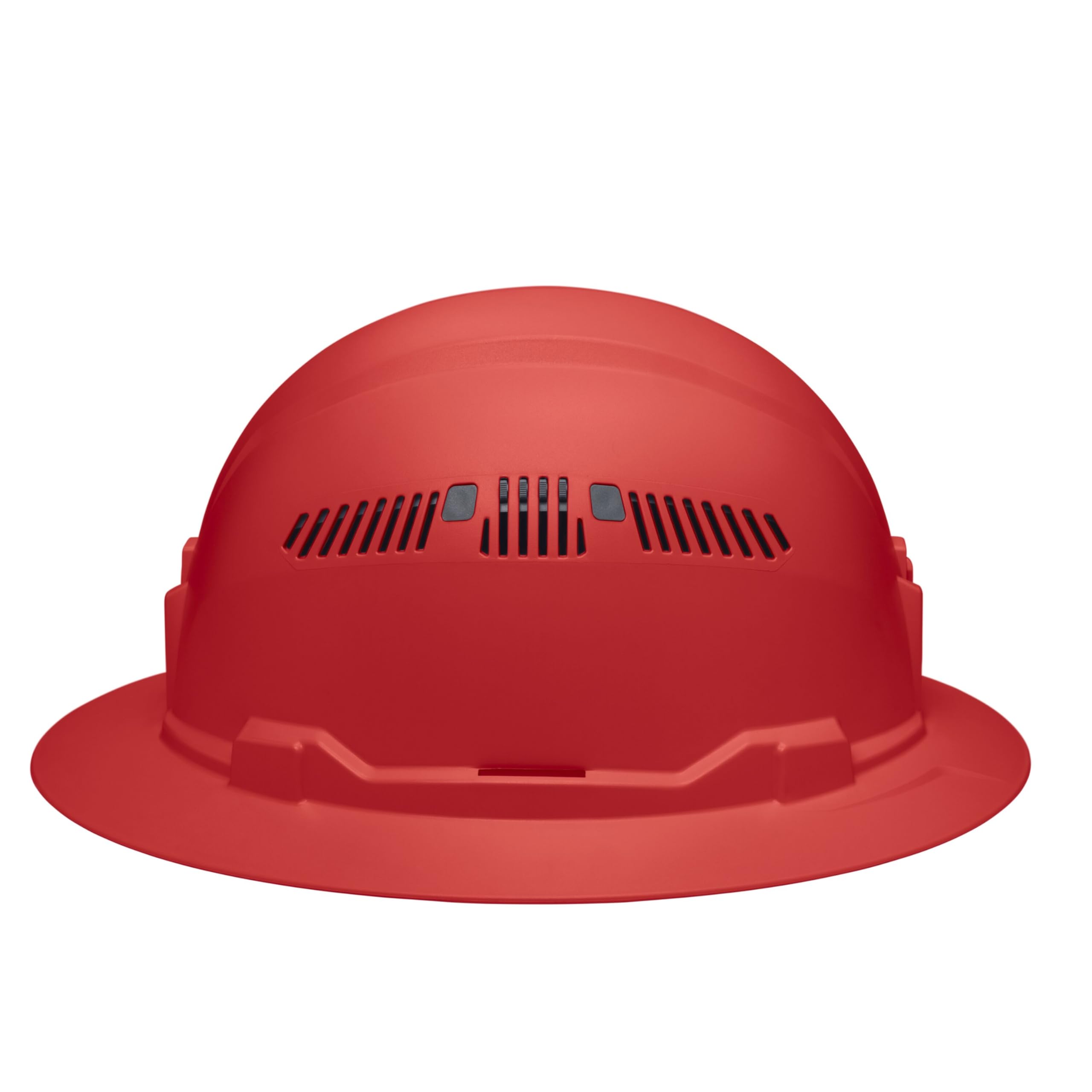 Klein Tools 60921 Casco duro, ventilado, estilo de ala completa, acolchado, banda de sudor resistente al olor, color rojo