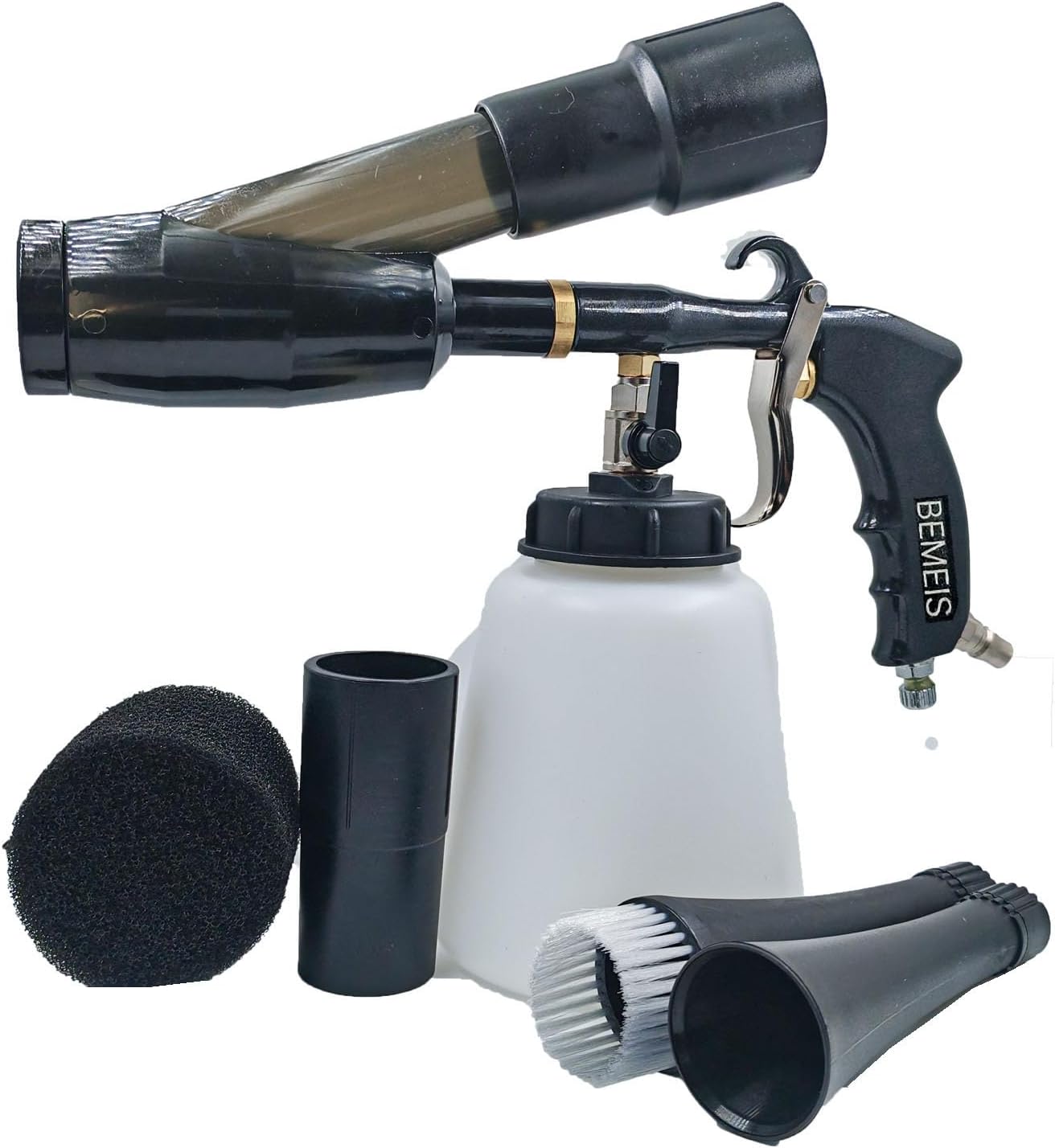 Air Blow Gun & Vacuum Gun with Adjustable Air Flow Nozzle, Cleaning Gun, Works with Air Compressor, 2-in-1 (B200 Cleaning&Vacunm Gun)
