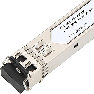 1.25G 850nm SFP Module Dual Fiber Single Mode, LC 550 Meters Transmission Distance, DDM Function Optical Transceiver for Switches, Routers, Firewalls, Network Cards and Other Devices