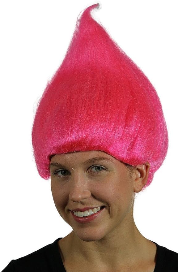 My Costume Wigs Pink Troll Wig (Hot Pink) One Size Fits All