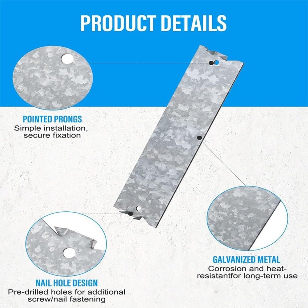 para placa Protección Clavos para madera 3 Pulgadas para acero Galvanizado(6i)