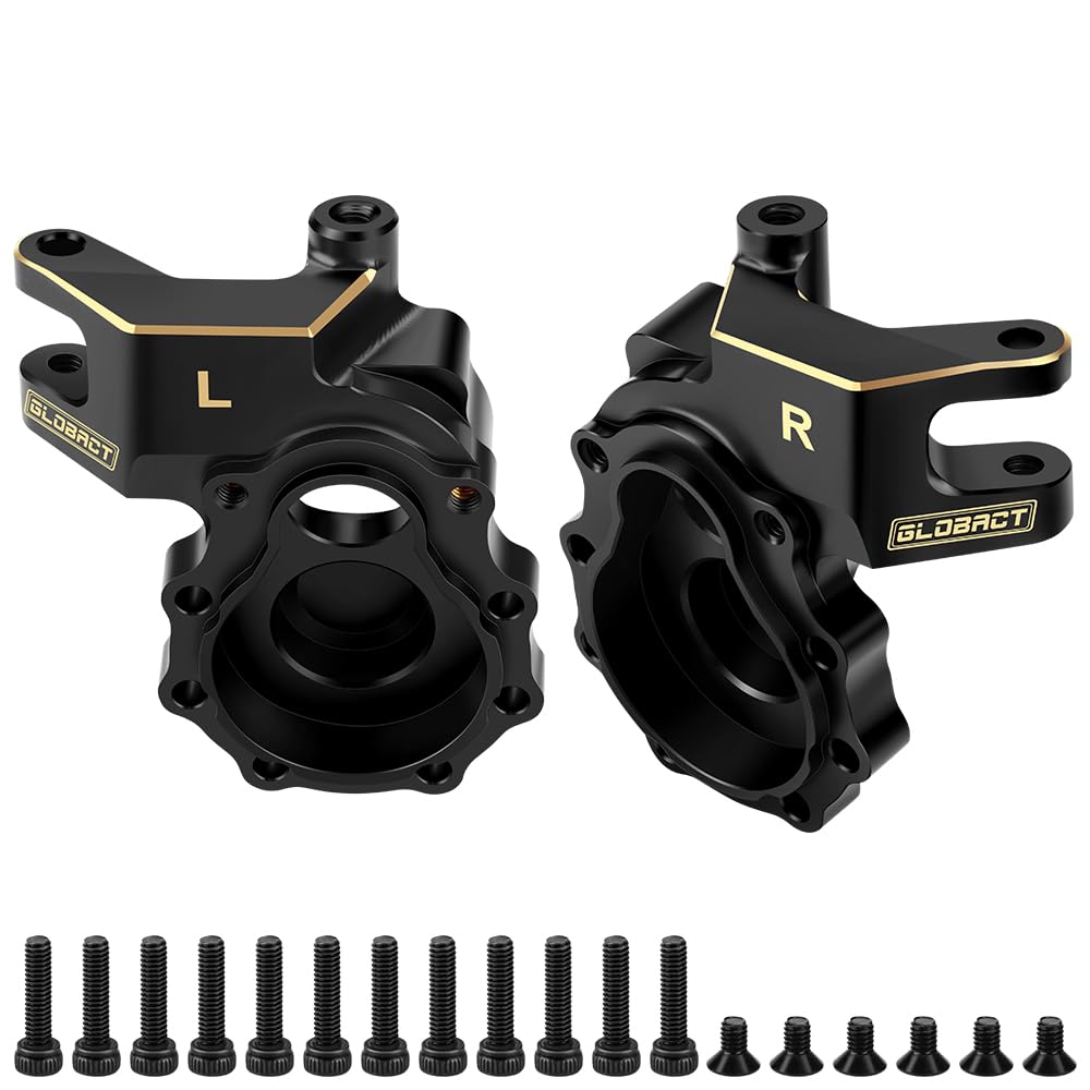 GLOBACT Brass Heavy Weight Front Inner Portal Housings Steering Blocks Knuckle 105g Counterweight for 1 10 TRX4 TRX6