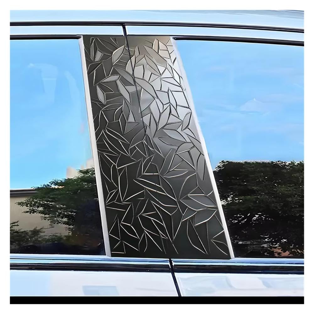 Decorative Items 2 PCS Car Center Pillar Stickers Broken Glass Scratch Protection