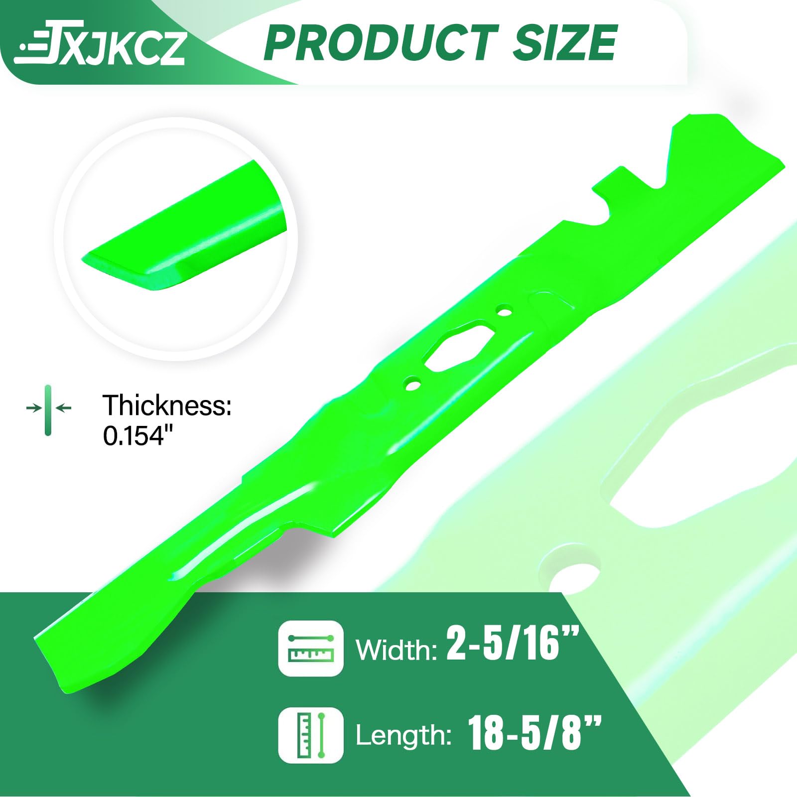 742P05086-X - Cuchilla para cortacésped de 54 pulgadas Cub Ca det MTD XT1-GT54 ST54 ZT1-54, sustituye al fabricante original 742-05086-X (mantillo dentado), paquete de 3