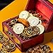 Lesnala 150Pcs Pirate Gold Coins Plastic Bulk Fake Gold Coins with Skull Treasure Chest Pattern for Adventure Theme Treasure Hunt Game Party Favors 2 Styles