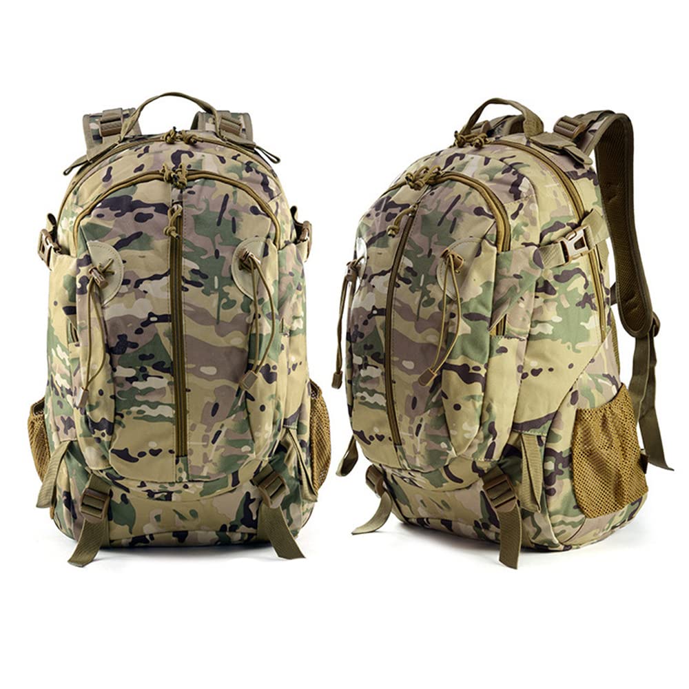 35L Outdoor Transport Backpack for Camping Hiking Daypack Trekking Traveling and Survival Gear for both Men & Women (Camo)