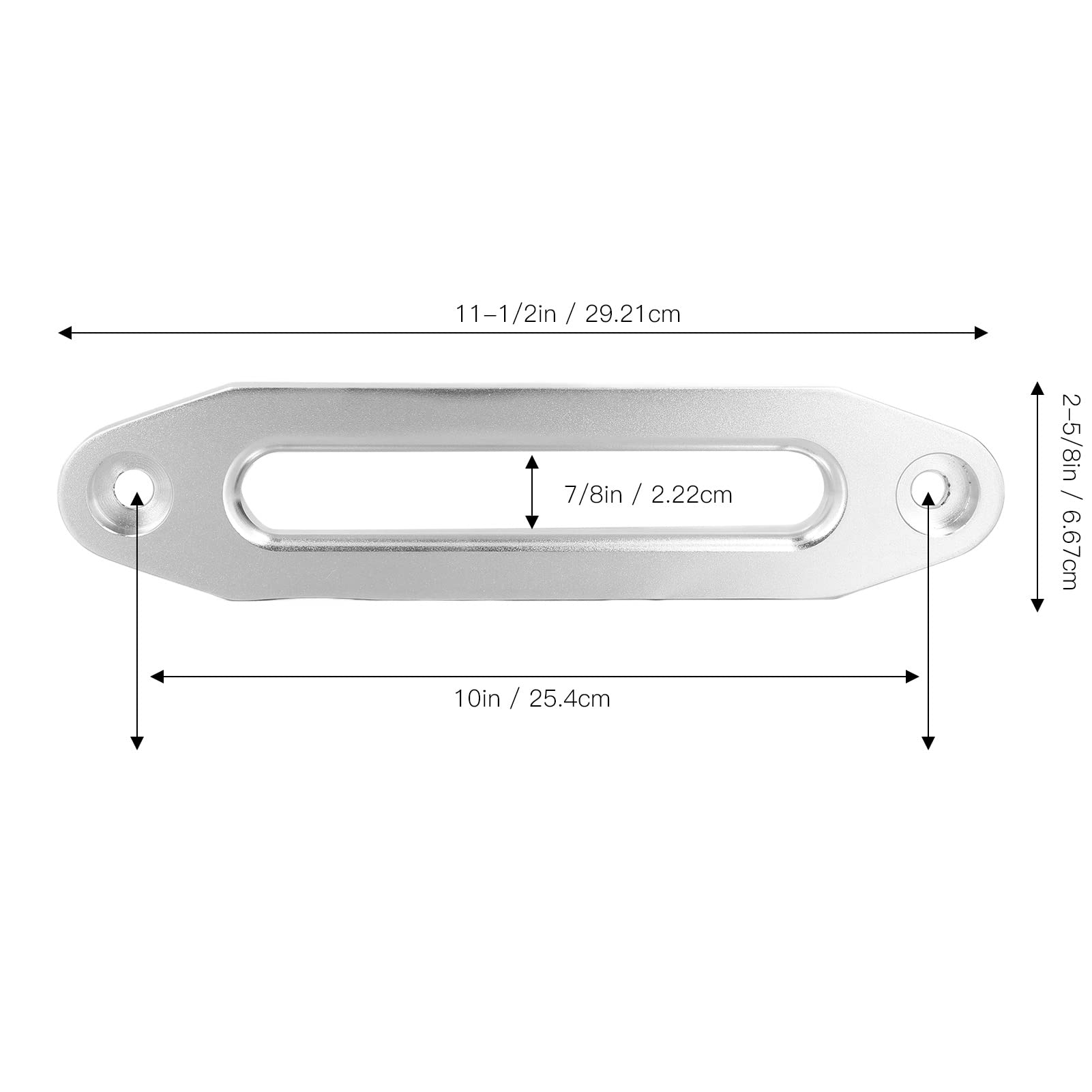 Câble de treuil en Acier Aluminium Hawse Fairlead 8000-15000lb pour câble de Corde de treuil synthétique UTV Véhicule Tout-Terrain Hawse Fairlead en alu Minium