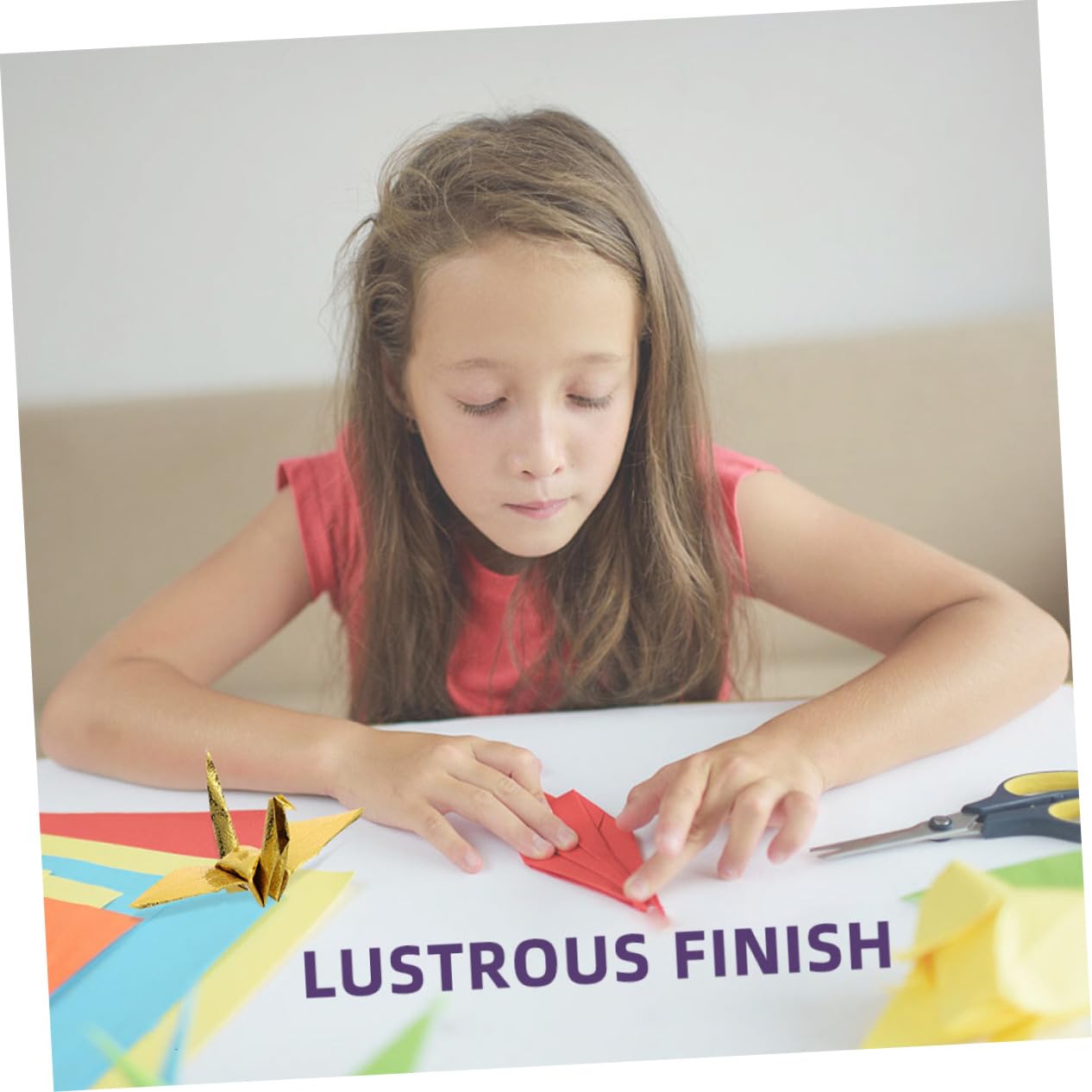 Carta Origami Monofacciale Lucida Quadrata 200 Fogli per Ragazzo Ragazza