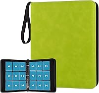 Vista 29 de Carpeta Mini de Tarjetas de 1 Bolsillo, Carpeta de Tarjetas Coleccionables de 80 Bolsillos, Álbum Pequeño Premium de Colección de Tarjetas