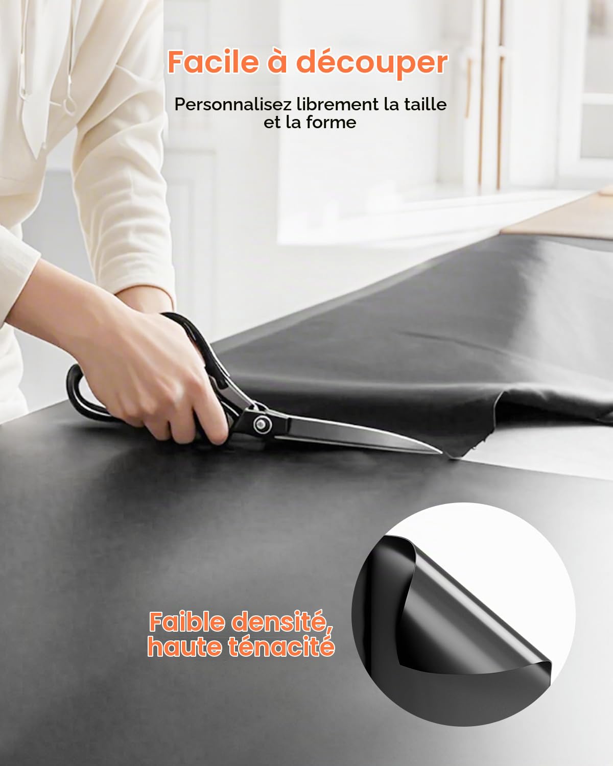 VEVOR Bâche en plastique très résistante, 0,2 mm épaisseur, rouleau de bâche en polyéthylène épais, 3,05 x 30,48 m, bâche de protection peinture, pour pare-vapeur de vide sanitaire, multi-usages, noir