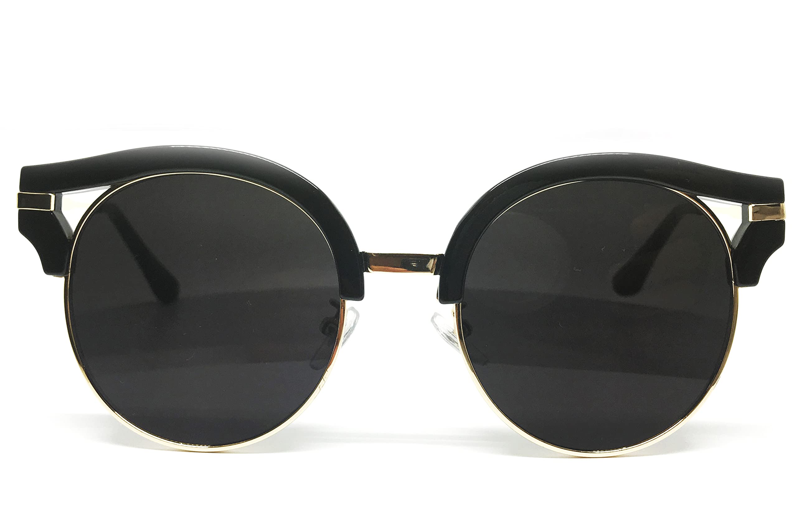 O2 eyewear92006-1 CatEye Round Flat Men Tinted Fashion Sunglasses