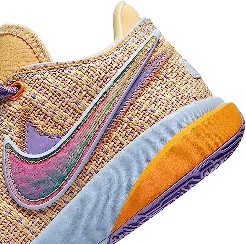 Nike Lebron XX (Big Kid) Celestial Gold/Multicolor/Cobalt Bliss 5 Big Kid M | Image 2