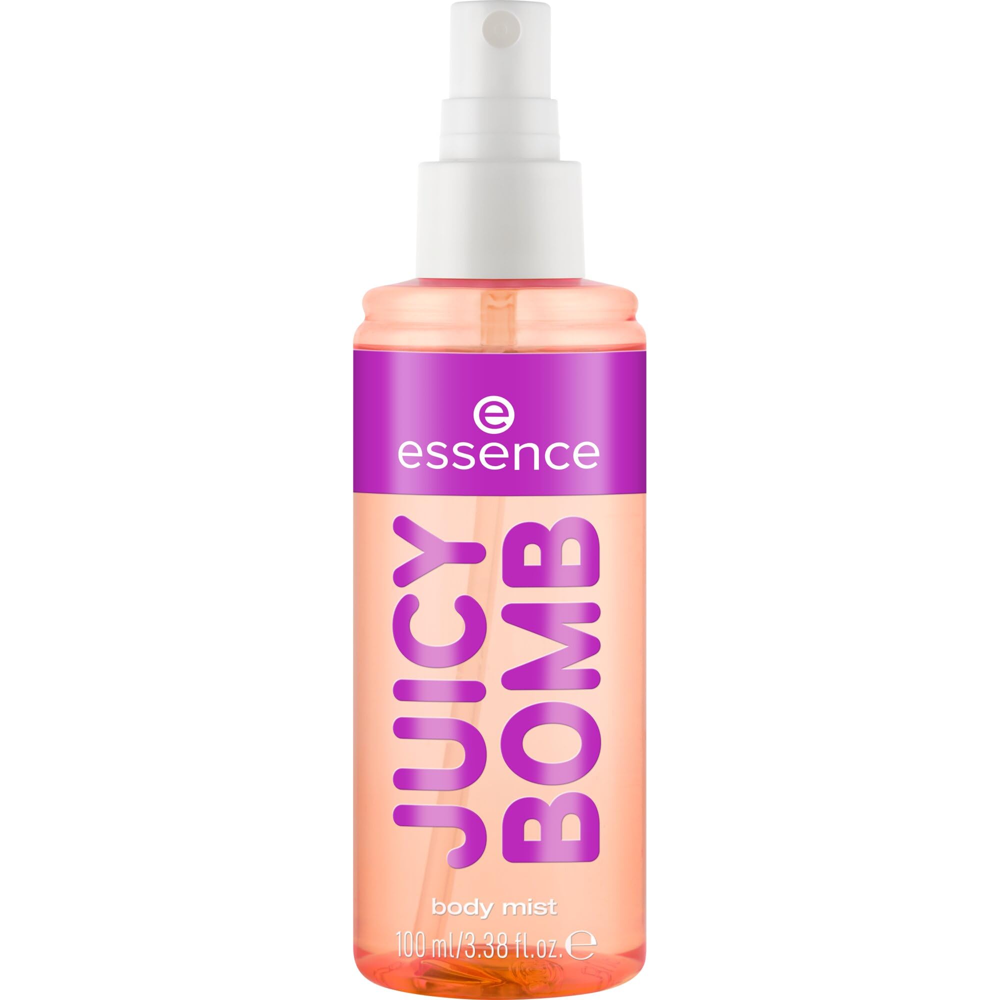 essence JUICY BOMB PARTY body mist, Eau de Toilette, Nr. 01, Transparent, Expressergebnis, natürlich, vegan, ohne Mikroplastikpartikel, glutenfrei, ohne Parabene, 1er Pack (100ml)