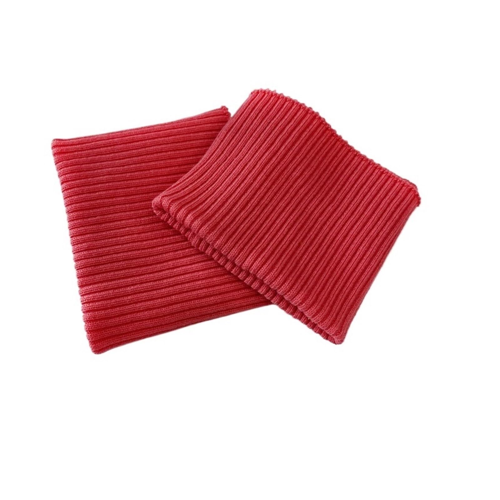 Elastic Ribbed Cuffs 2 * 2Thick Cotton Thick Stretch Knit Sweater Arms Cuff Leg Rib Jersey Ribbed Trim Fabric for Down Coat Elastic Cuffs Ribbed (Color : Rose red, Size : 7.5cmX9.5cm) — image 1