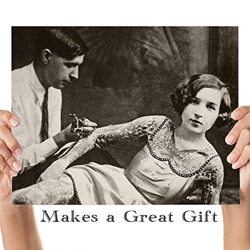 Lone Star Art 43237-2 Tattoo Decor - Quirky Tattooed Lady Bizarre Strange Weird Vintage Photo - 11X14 Unframed Art Print thumb #2