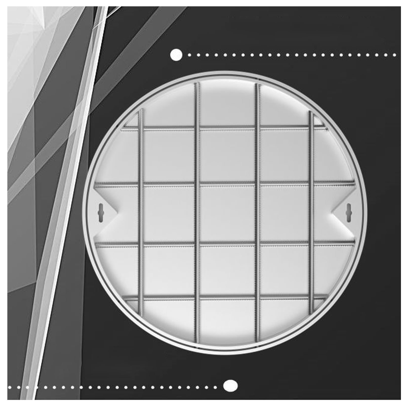 FCXWEVR Invisible Stainless Steel Manhole Cover & e19.7in RecessedInspect Cover for Outdoor/Indoor Use Ideal for Yards & Pavements